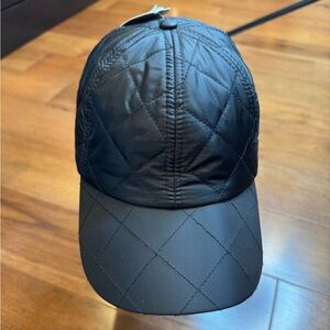 NWT TIME & TRU Black Quilted Women's Cap